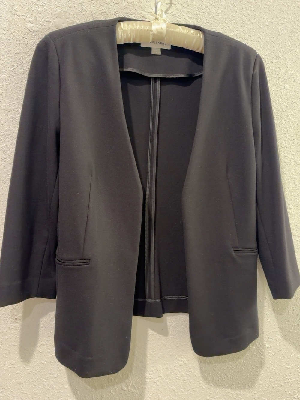 Calvin Klein Black Open-Front Women's Blazer Jacket